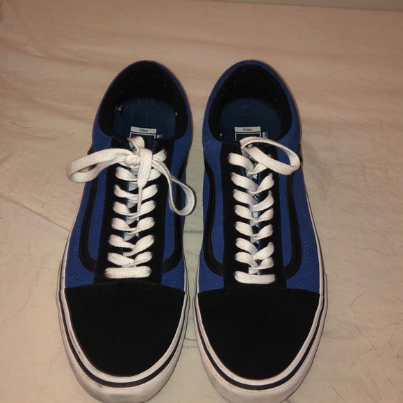 vans old skool pro zorilla blue crocodile skate shoes